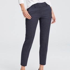 Ann Taylor Womens Geo Jacquard Ankle Pant